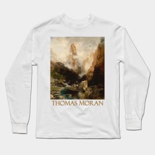 Mist in Kanab Canyon, Utah by Thomas Moran Long Sleeve T-Shirt